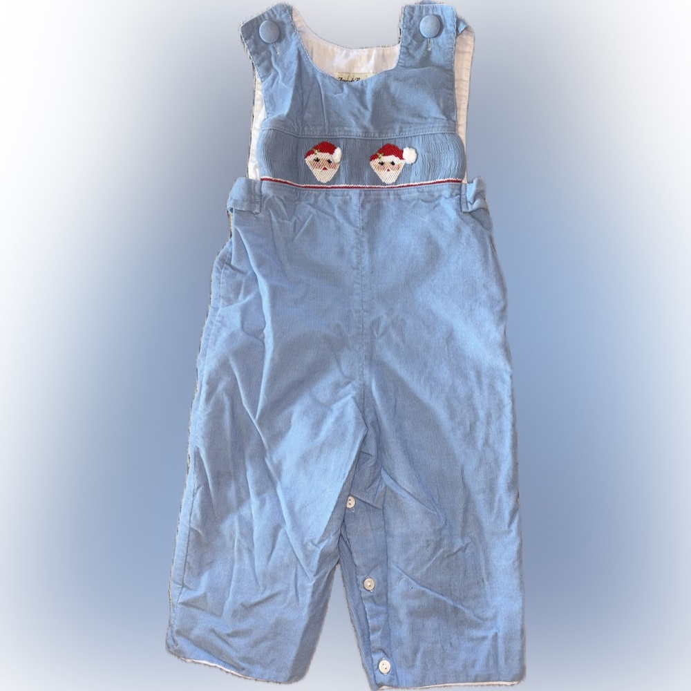 Amanda Remembered Light Blue Santa Coveralls